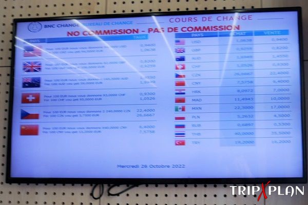 Currency Exchange Rates in Nice City Center Currency Exchange Rates in Nice City Center