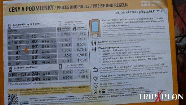 Bratislava Public Transport Ticket Price & Info