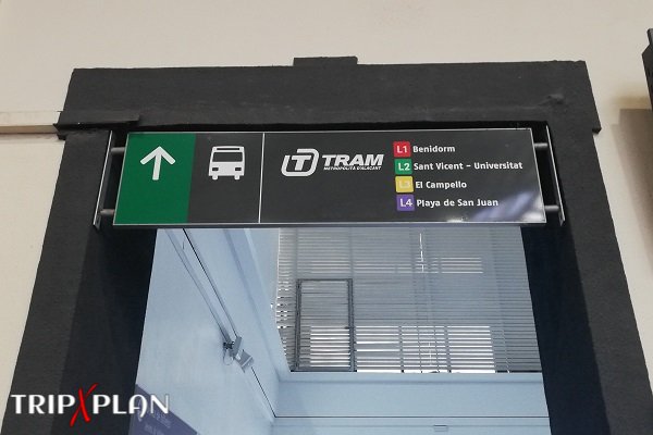 Alicante Train Station to Tram Station Luceros