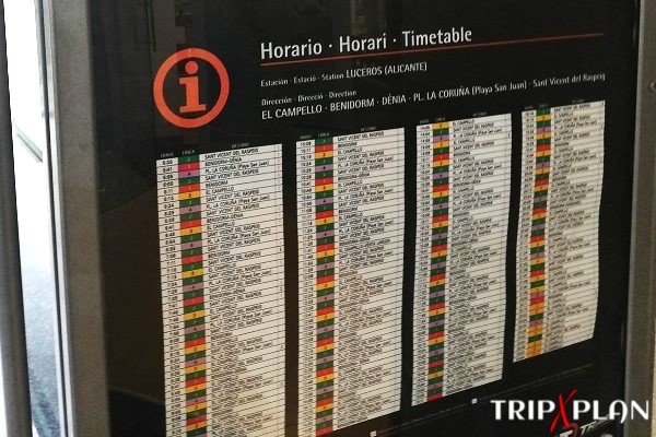 Alicante Train Station to Tram Station Luceros